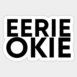 Eerie Okie Podcast Logo Sticker